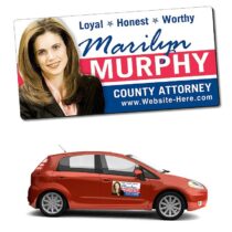 car door magnet sign