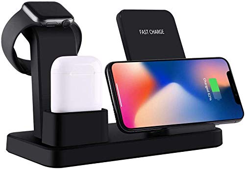 3-IN-1 Wireless Charger iPhone, Airpods & iWatch (Stand) 3-IN-1 Wireless Charger iPhone, Airpods & iWatch (Stand)