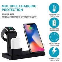 3-IN-1 Wireless Charger iPhone, Airpods & iWatch (Stand)