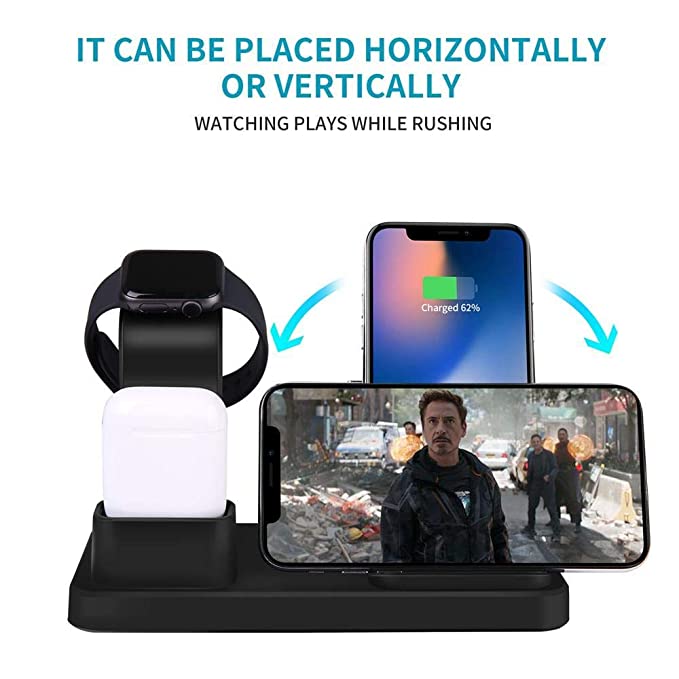 3-IN-1 Wireless Charger iPhone, Airpods & iWatch (Stand) 3-IN-1 Wireless Charger iPhone, Airpods & iWatch (Stand)