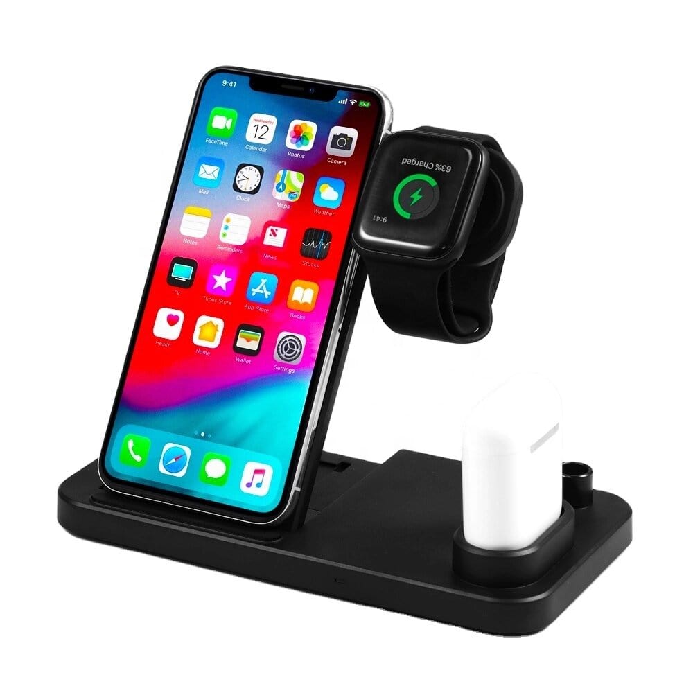 10W 4 In 1 Fast Wireless Charging Station 10W 4 In 1 Fast Wireless Charging Station