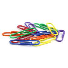 60pc Color Paper Clips- 1.9 60pc Color Paper Clips- 1.9