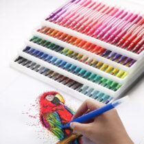 Dual Brush Pens, Set of 36 Colors, Sketch Markers with Fine & Brush Tips