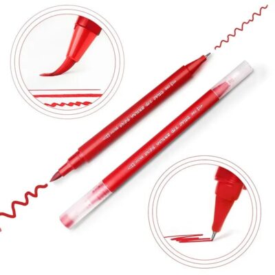 Dual Brush Pens, Set of 36 Colors, Sketch Markers with Fine & Brush Tips