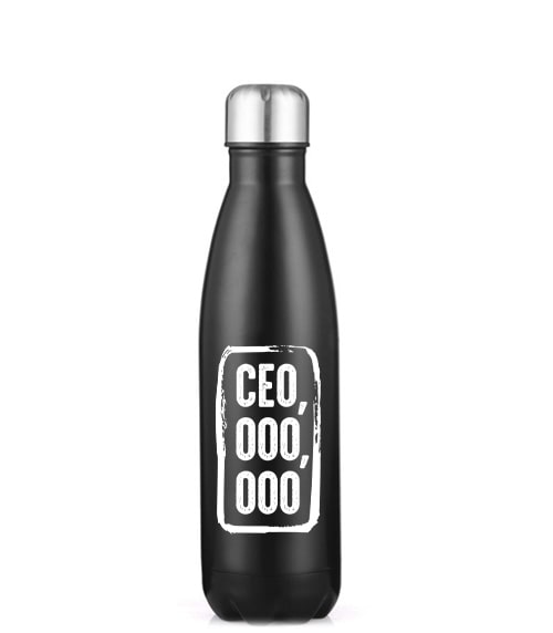 CEO,000,000 17oz Stainless Steel Water Bottle Black CEO,000,000 17oz Stainless Steel Water Bottle Black