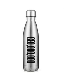 CEO,OOO,OOO 17oz Water Bottle Silver