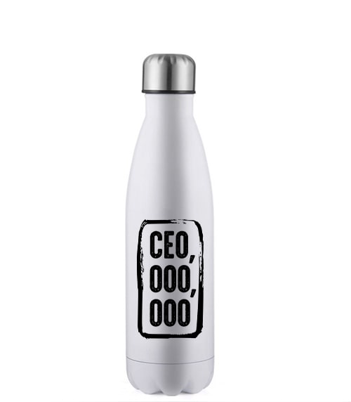 CEO,000,000 17oz Stainless Steel Water Bottle White CEO,000,000 17oz Stainless Steel Water Bottle White