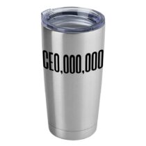 CEO,OOO,OOO 20oz Silver Tumbler