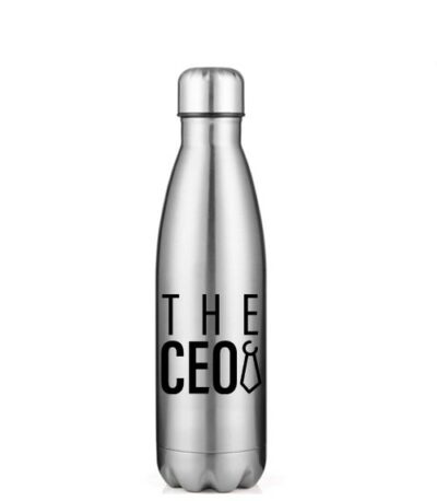 The CEO 17oz Stainless Steel Water Bottle Silver