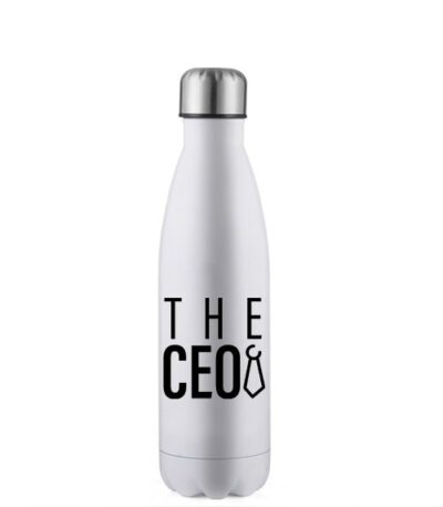 The CEO 17oz Stainless Steel Water Bottle White