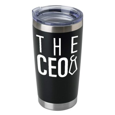 The CEO 20 Ounces Insulated Vacuum Sealed Tumbler Black