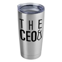 The CEO 20 Ounces Insulated Vacuum Sealed Tumbler Silver