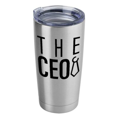 The CEO 20 Ounces Insulated Vacuum Sealed Tumbler Silver