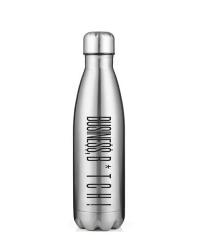 Busine$$ B*tch! 17oz Stainless Steel Water Bottle Silver