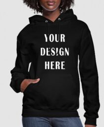 Customizable Women’s Hoodie Black