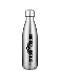 Mother Hustler 17oz Stainless Steel Water Bottle Triple-Insulated Silver