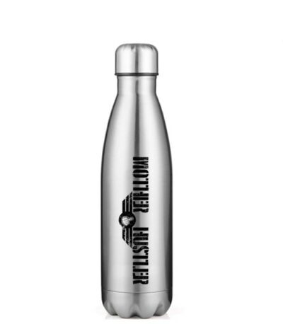 Mother Hustler 17oz Stainless Steel Water Bottle Triple-Insulated Silver