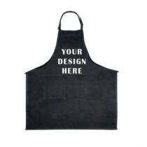 Customizable Apron Printed Design Black