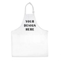 Customizable Apron Printed Design White