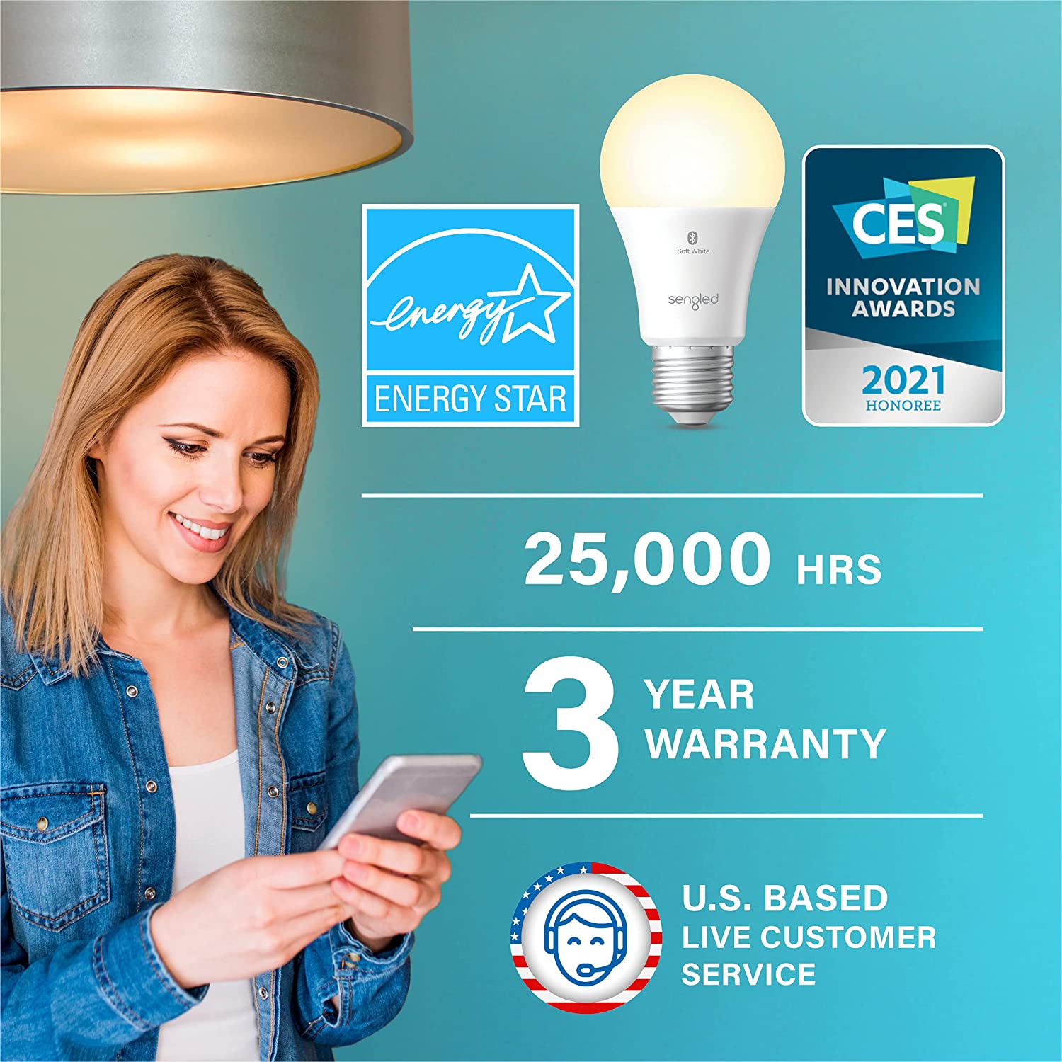 LED Smart Light Bulbs, Works with Alexa LED Smart Light Bulbs, Works with Alexa